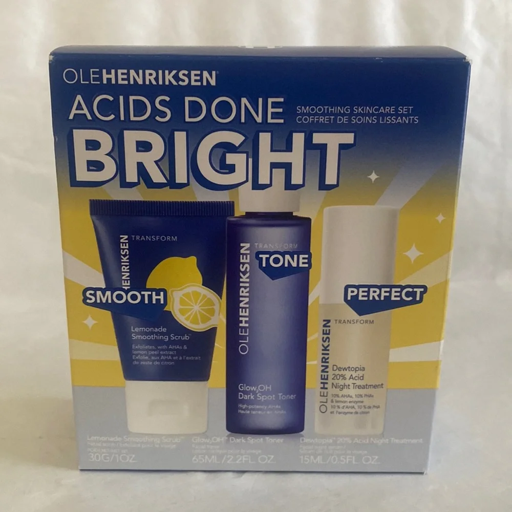 OLE HENRIKSEN Acids Done Bright 3p Lemonade Scrub Dark Spot Toner Dewtopia $44